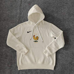 2024-2025 France White Thailand Soccer Tracksuit With Hat-LH