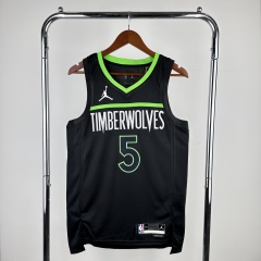 2024 NBA Minnesota Timberwolves Black #5 Jersey-311
