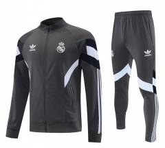 2025-26 Real Madrid Gray  Thailand Soccer Jacket Uniform-815