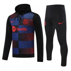 2024-25 Barcelona Blue&Black Thailand Soccer Tracksuit With Hat-418