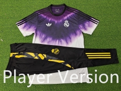 Player Version New Year Version 2025-26 Real Madrid White&Purple Short-Sleeve Thailand Soccer Tracksuit-9926