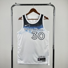 2025 city version Minnesota Timberwolves White  #30 NBA Jersey-311