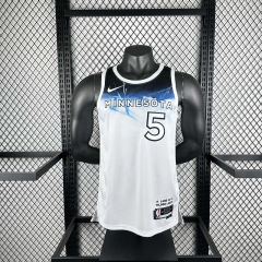 2025 city version Minnesota Timberwolves White  #5 NBA Jersey-311