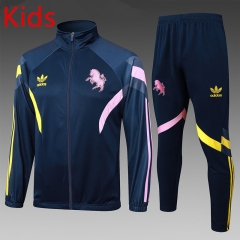 2024-25  Juventus FC Royal Blue Kids/Youth Soccer Jacket -815