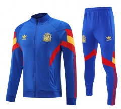 2025-26 Spain Blue Thailand Soccer Jacket Uniform-4627