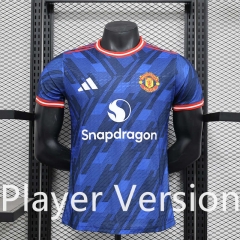 Player Version 2025-2026 Special Version Manchester United Blue Thailand Soccer Jersey AAA-888