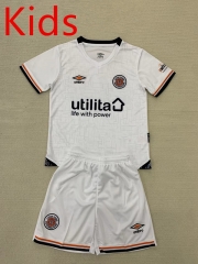 2024-2025 Luton Town 2nd Away White Kids/Youth Soccer Uniform-AY