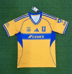 (S-4XL) 2025-26  Tigres UANL Home Yellow   Thailand Soccer Jersey AAA-403