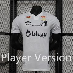 Player Version 2025-26 Santos FC White Thailand Soccer Jersey AAA-888