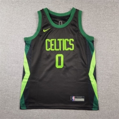 2025 City Edition Boston Celtics Black&Green #0 Young Kids NBA Jersey-1380