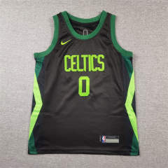 2025 City Edition Boston Celtics Black&Green #0 Young Kids NBA Jersey-1380