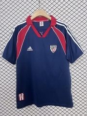 Retro Version 1999-2000 Athletic Bilbao Away Blue Thailand Soccer Jersey AAA-2044