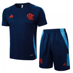 2024-2025 Flamengo Blue Short-sleeved Thailand Soccer Tracksuit-815