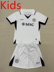 2025-26 Napoli Away White Kids/Youth Soccer Uniform-AY