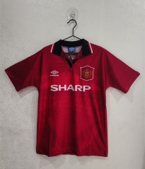 Retro Version 94-96 Manchester United Home Red Thailand Soccer Jersey AAA-2483