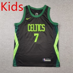 2025 City Edition Boston Celtics Black&Green #7 Young Kids NBA Jersey-1380