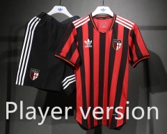 Retro Version AC Milan Black&Red Thailand Soccer uniform-4563