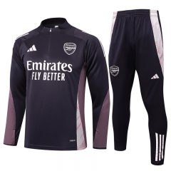 2024-2025 Arsenal Grey&Purple Thailand Soccer Tracksuit-815