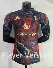Player Version 2025-2026 Special Version Manchester United Blue &Red Thailand Soccer Jersey AAA-2483