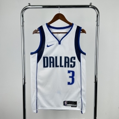 2023 NBA Dallas Mavericks White #3 Jersey-311