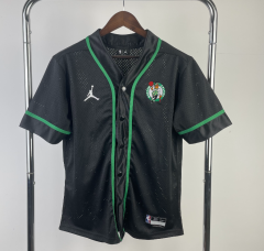 Boston Celtics Black NBA button cardigan-311