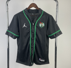 Boston Celtics Black NBA button cardigan-311