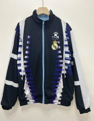 Retro Version 97-98 Real Madrid Purple&blue Double-Sided Wear Thailand Trench Coats-0255