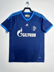 Retro Version 10-11 FC Schalke 04 Away Blue Thailand Soccer Jersey AAA-811