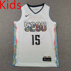 2025 City Edition Denver Nuggets White #15 Kids/Youth NBA Jersey-1380