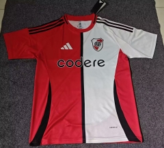 (S-4XL) 2025-26 River Plate 3rd Away Red&White Thailand Soccer Jersey AAA-7209