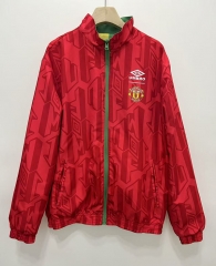 06-07 retro version Manchester United Red Trench Coats-0255