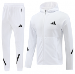 2024-2025 Adidas White Thailand Soccer Jacket Uniform With Hat-LH
