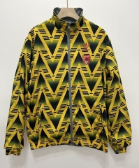 Retro version 1991 Arsenal Golden&Gray Wear Thailand Trench Coats-0255