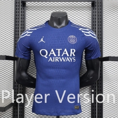 Champions League Final  Player Version 2025-26 Paris 3rd Away Blue Thailand Soccer Jersey AAA-888