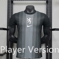 Player Version 2025-26 Netherlands goalkeeper Black Thailand Soccer Jersey AAA-888