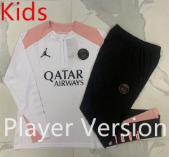 Player version 2024-2025 Paris SG White Kids/Youth Soccer Tracksuit-815