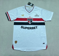 2025-26 Sao Paulo Futebol Clube Home White Thailand Soccer Jersey AAA-2336