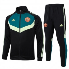 2024-2025 Manchester United Black Thailand Soccer Jacket Uniform-815