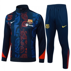 2024-2025 Barcelona  Blue Thailand Soccer Jacket Uniform-815