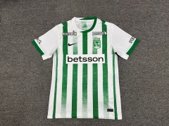 （s-4xl）25-26 Atletico Nacional  Home White&Green Stripe Thailand Soccer Jersey AAA-512