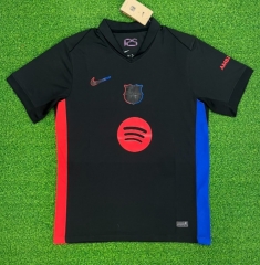 La Liga Champions(S-4XL)  2024-25 Barcelona Away Black Thailand Soccer Jersey AAA-403
