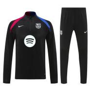 Player Version 2024-2025 Barcelona Black Kid-Youth Soccer Tracksuit -4627