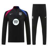 Player Version 2024-2025 Barcelona Black Kid-Youth Soccer Tracksuit -4627