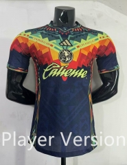 Player Version 2025-26 Club America Blue&Yellow Thailand Soccer Jersey AAA-2483