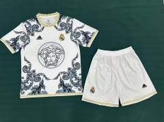 2025-2026Versace version  Real Madrid White Soccer Uniform-6748