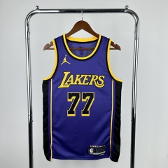 2023  Los Angeles Lakers Purple #77  NBA Jersey-311