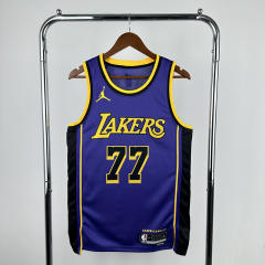 2023  Los Angeles Lakers Purple #77  NBA Jersey-311