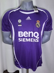 Retro Version 05-06 Real Madrid 2nd Away Purple Thailand Soccer Jersey AAA-4442