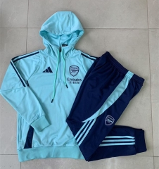 2024-25 Arsenal Blue Thailand Soccer Tracksuit Uniform With Hat-815