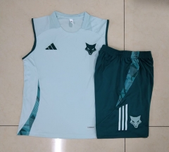 2024-25 Cruzeiro EC Light Blue  Thailand Tracksuit vest Short Uniform-815